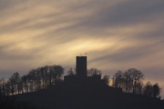 Burg Steinsberg in der Abenddmmerung